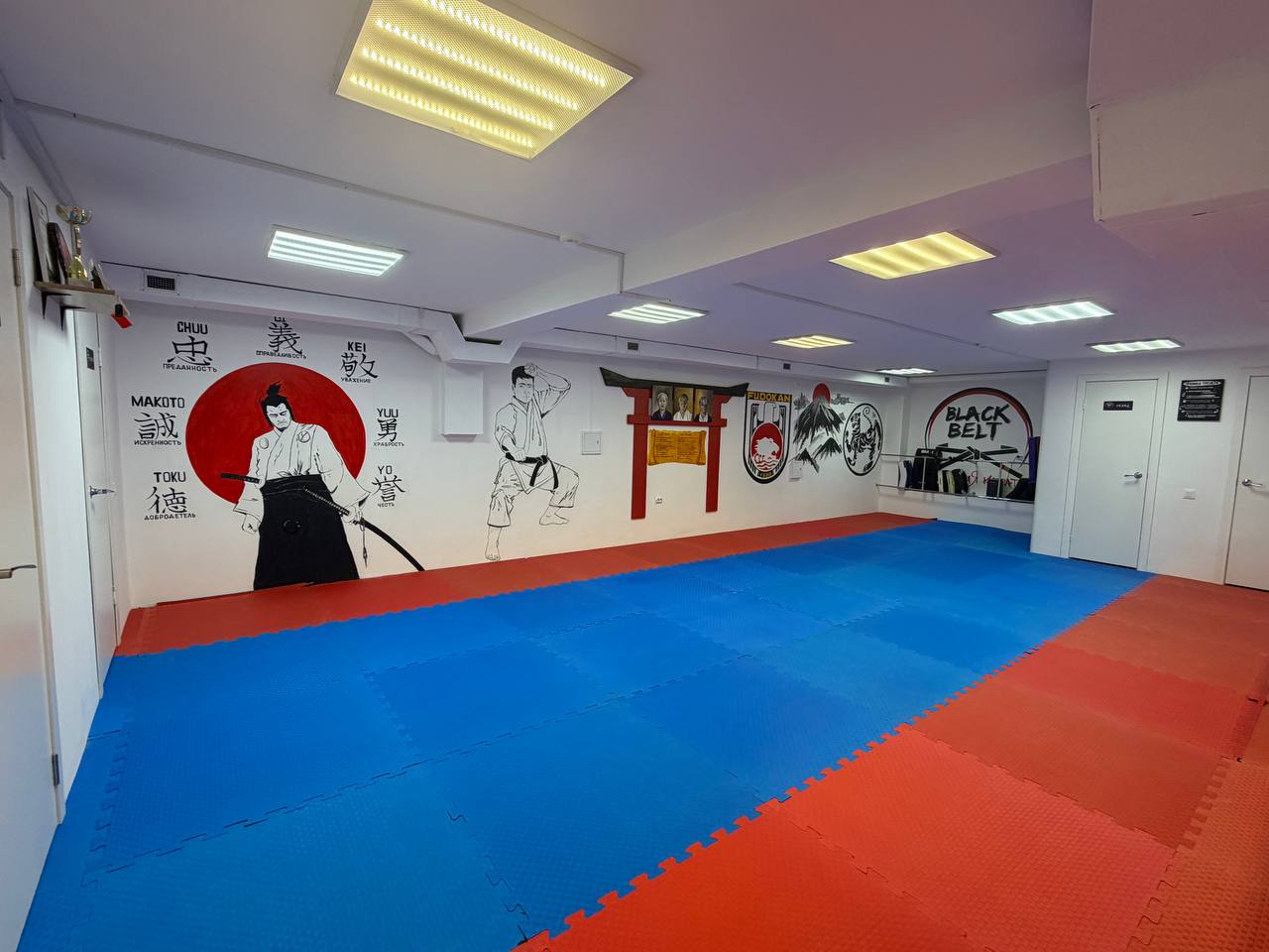 Зал Академии каратэ BLACK BELT на улице Кирова, 20 в Туле
